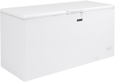 Crosley American Tribute 7cf Mini Deep Chest Freezer: Small & Compact w/USA Flag Bunting Outside LID. The Best 4 Garage, Apartment, Dorm, Bar